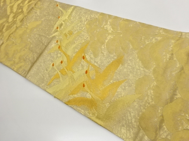 JAPANESE FUKURO OBI / WOVEN CRANES